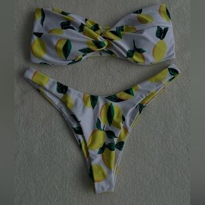 Zaful Citrus Print Bikini Set